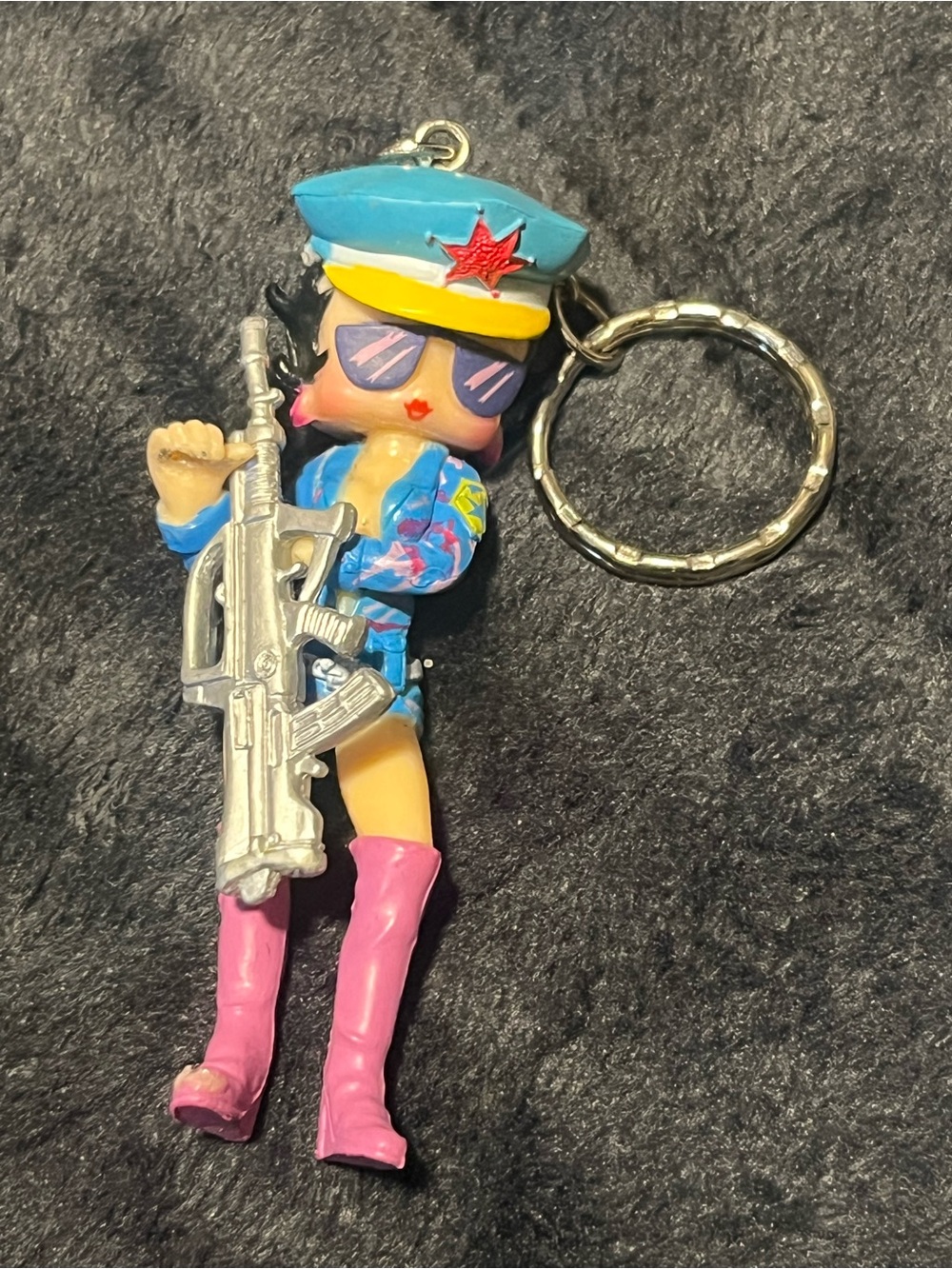 2 authentic vintage Betty boop keychains